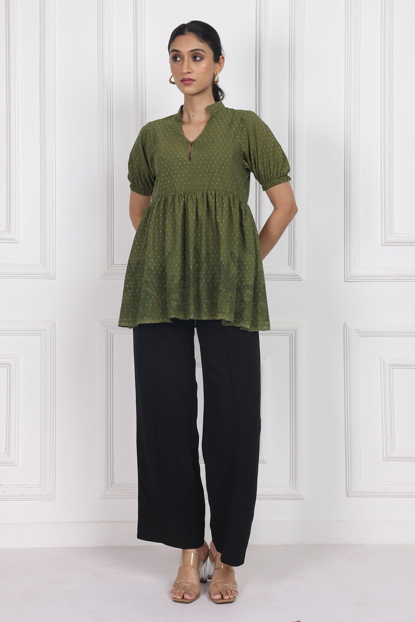 Wander Edit- Secret Garden Peplum Top