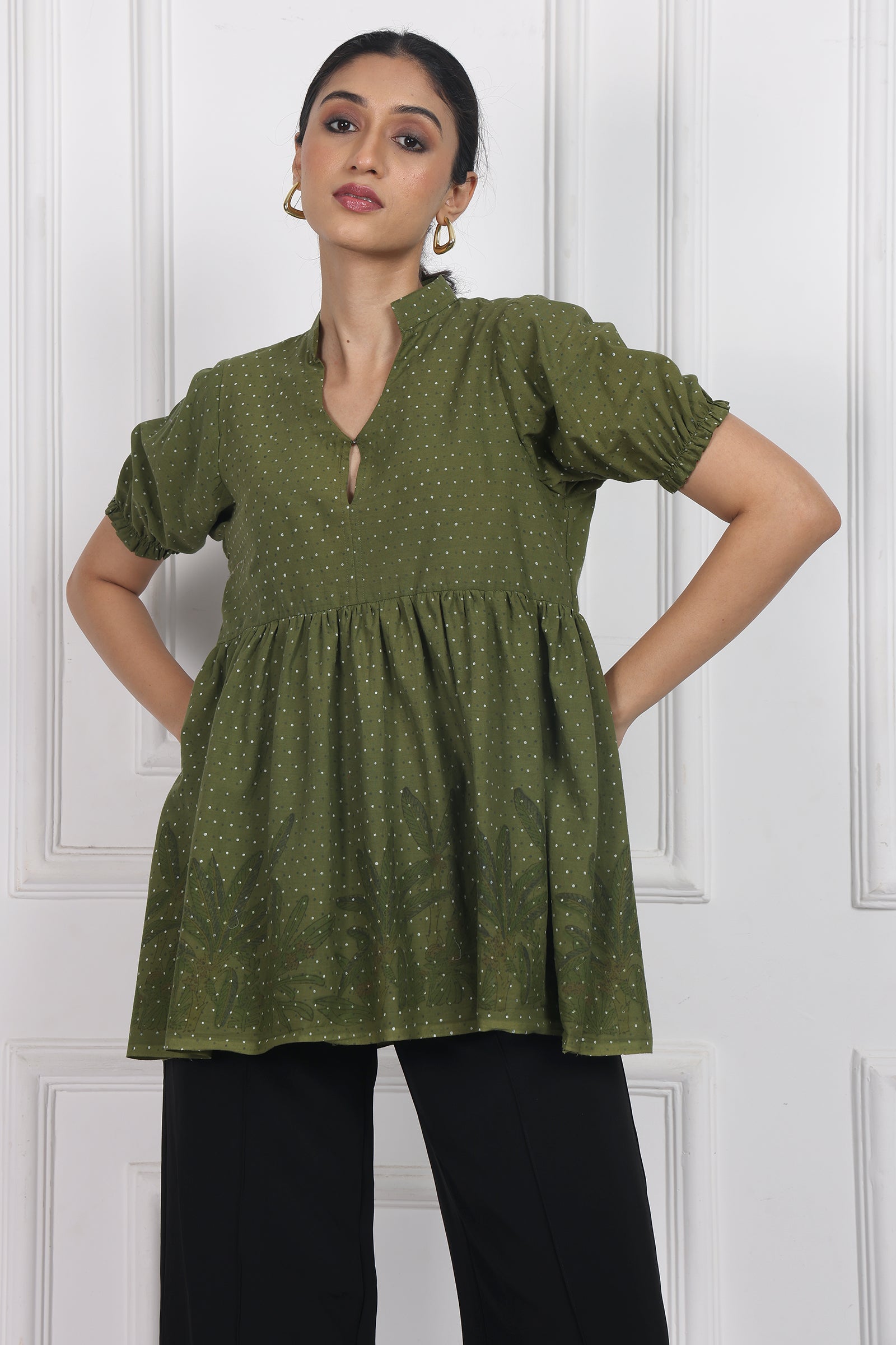 Wander Edit- Secret Garden Peplum Top