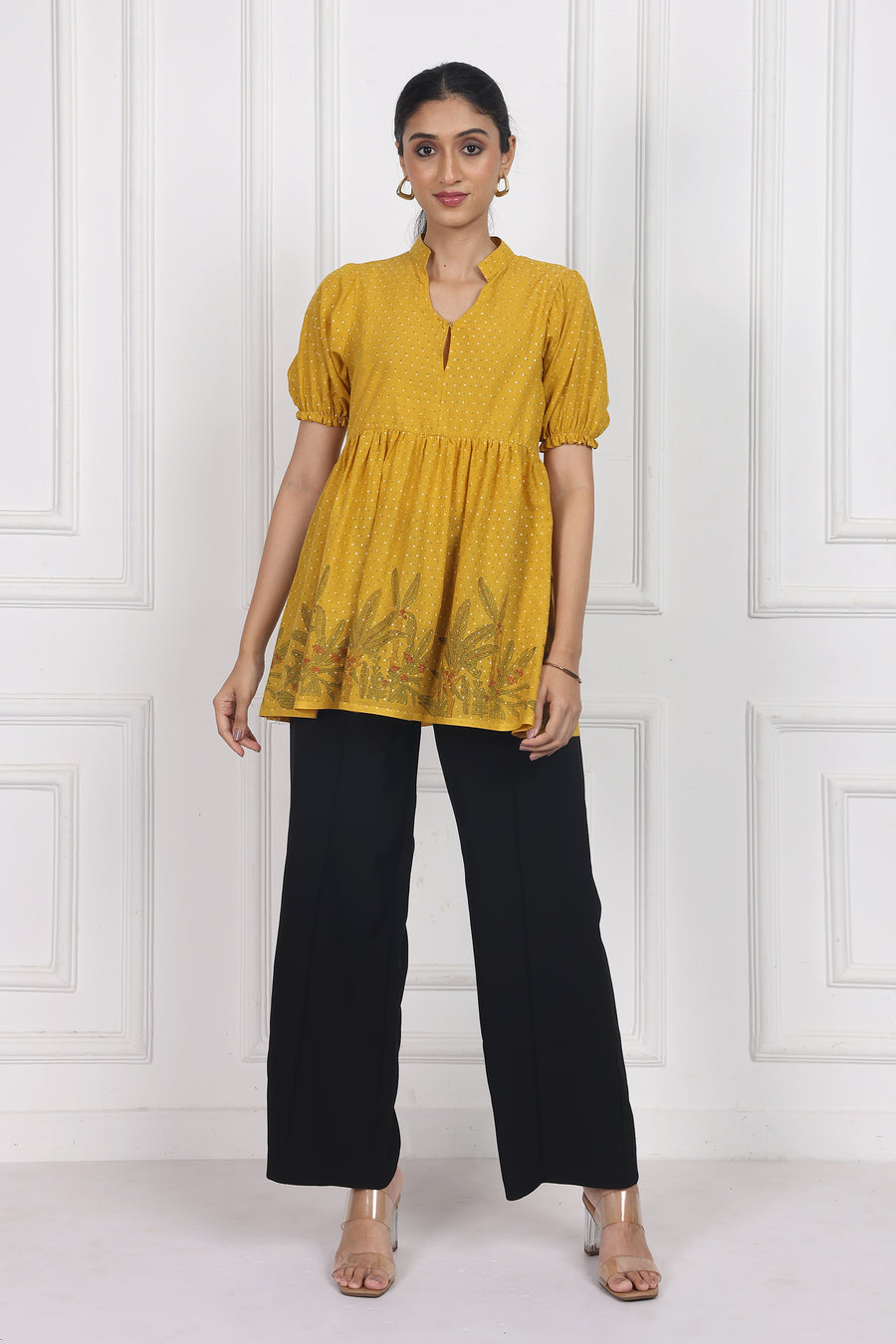 Pastel Garden Peplum Tops