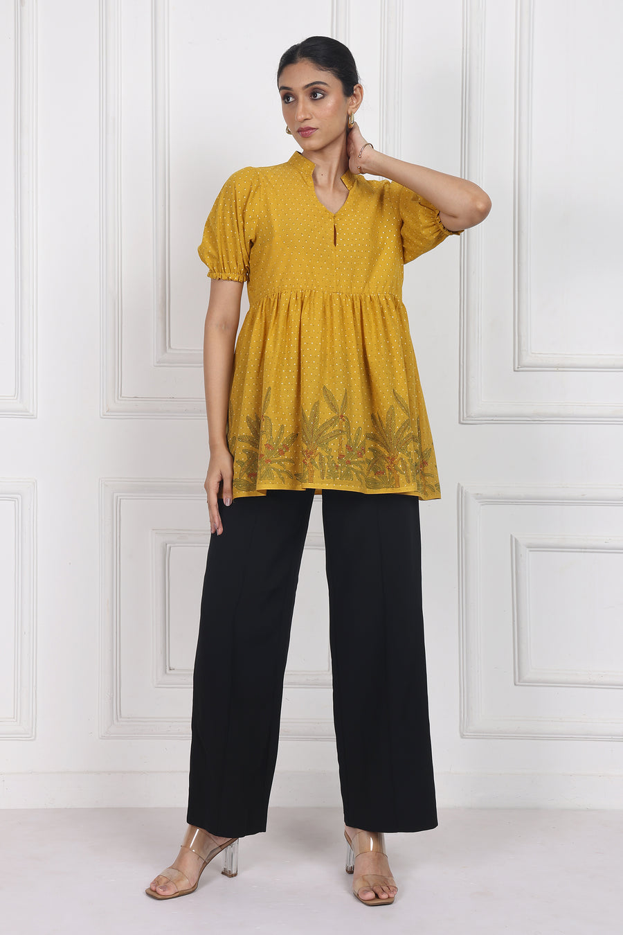 Pastel Garden Peplum Tops