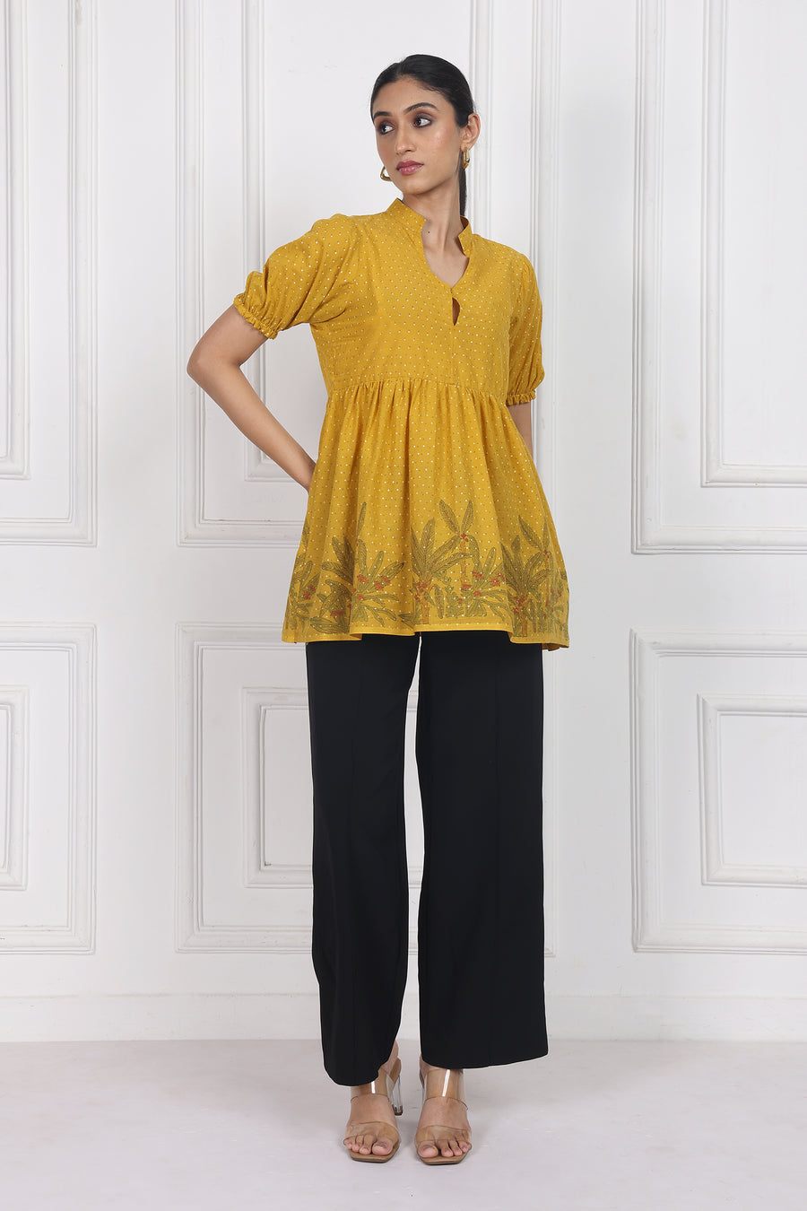 Pastel Garden Peplum Tops