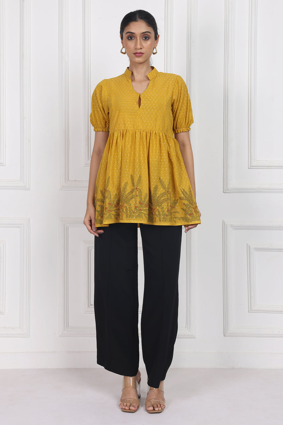 Pastel Garden Peplum Tops