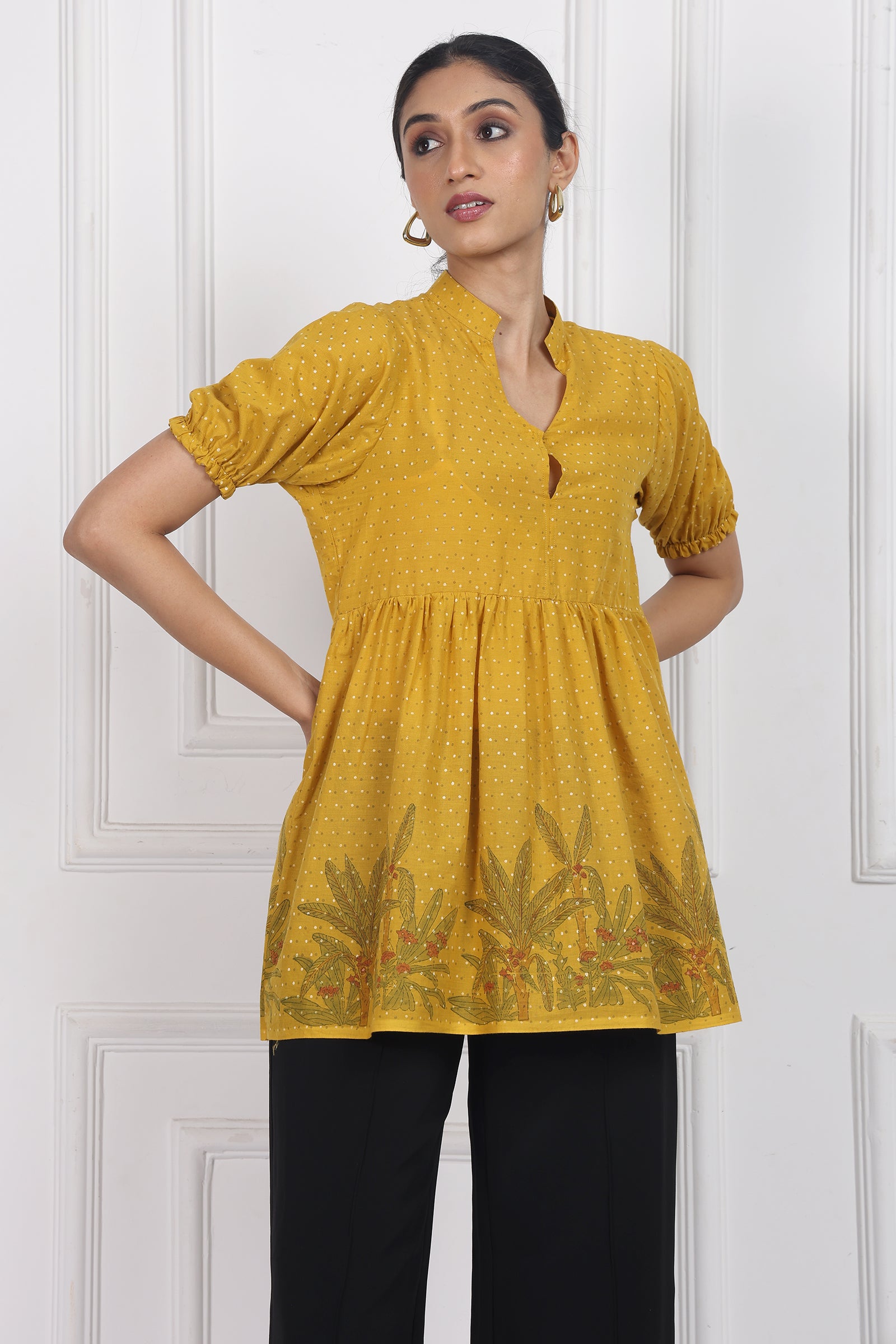 Wander Edit- Secret Garden Peplum Top