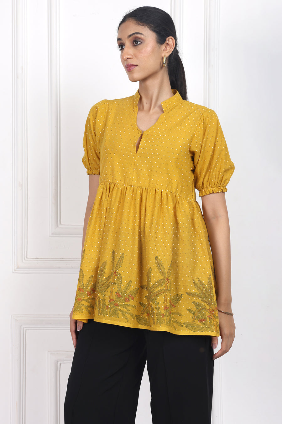 Pastel Garden Peplum Tops