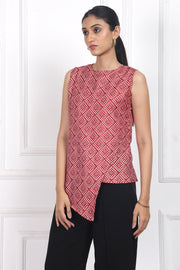 Blooming Veil Overlap Top