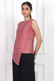 Blooming Veil Overlap Top