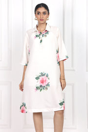 Victorian Rose Collared Short Dress