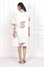 Victorian Rose Collared Short Dress