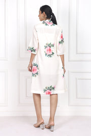 Victorian Rose Collared Short Dress