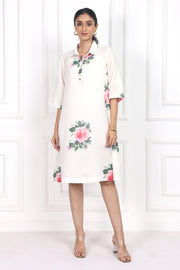 Victorian Rose Collared Short Dress