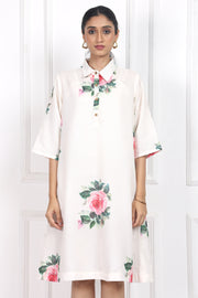 Victorian Rose Collared Short Dress