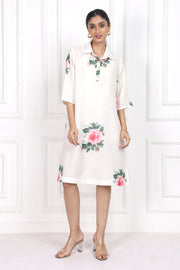 Victorian Rose Collared Short Dress