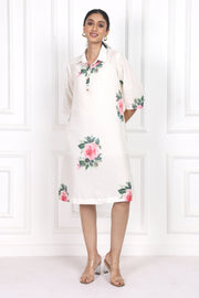 Victorian Rose Collared Short Dress