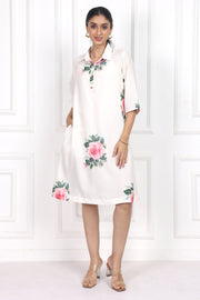 Victorian Rose Collared Short Dress