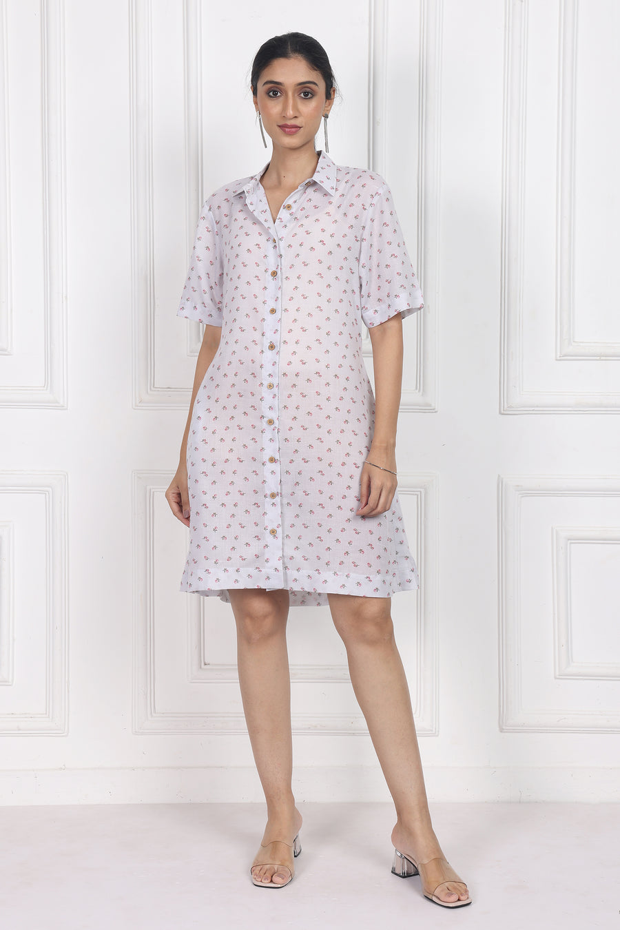 Eternal Blossom Button Front Dress