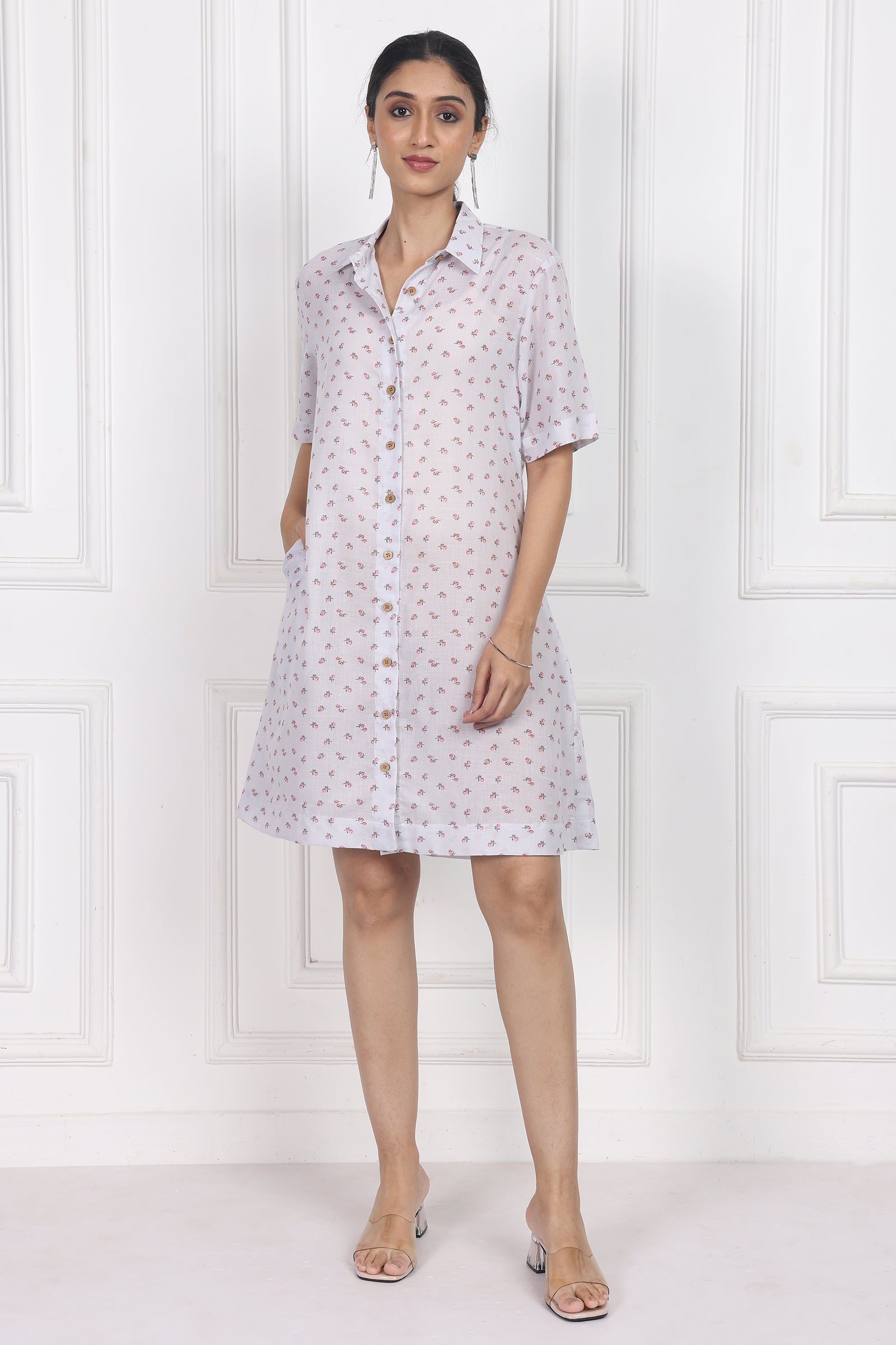 Wander Edit - Eternal Blossom Button Front Dress