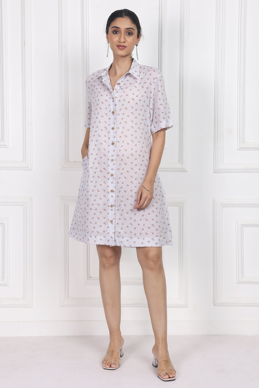 Eternal Blossom Button Front Dress