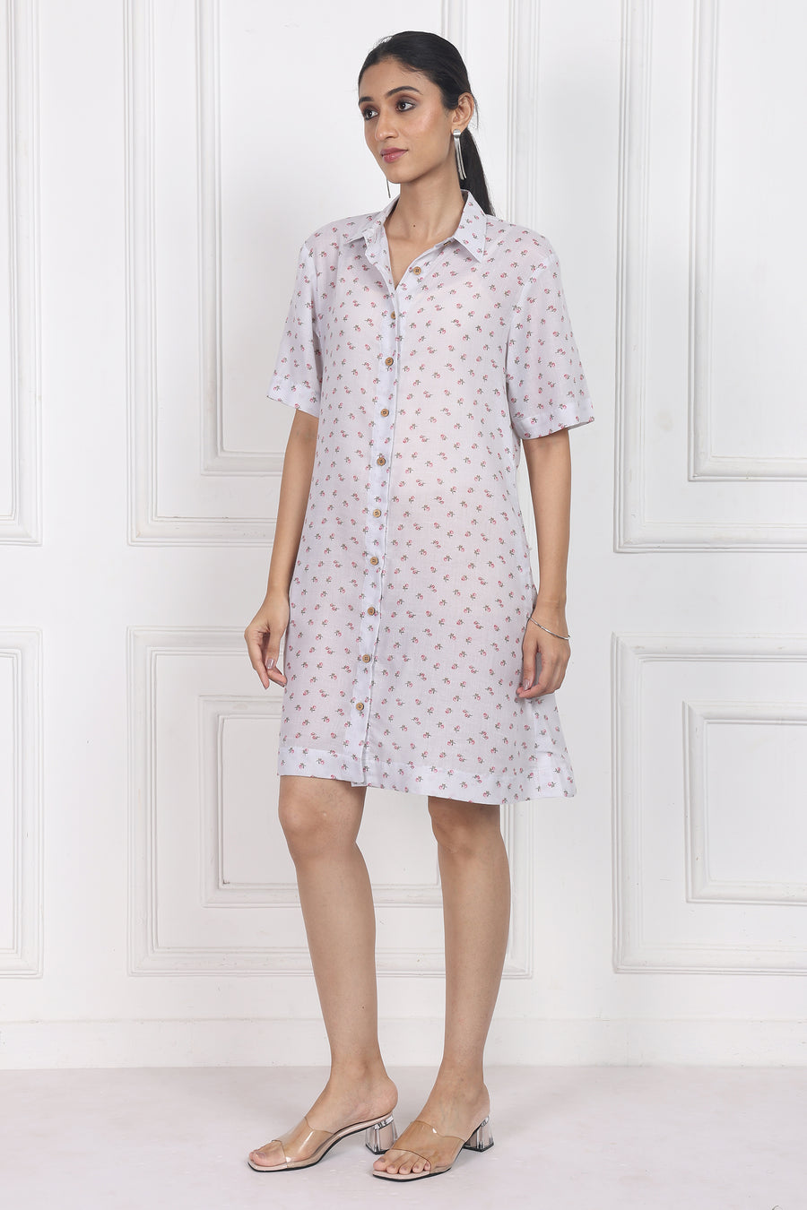 Eternal Blossom Button Front Dress