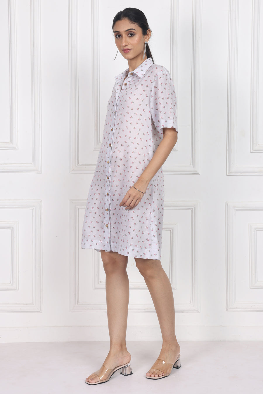 Eternal Blossom Button Front Dress