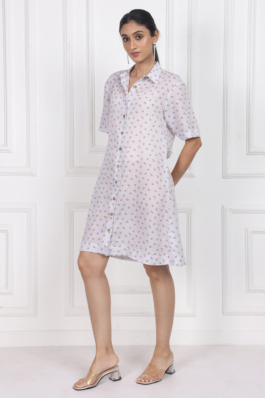 Eternal Blossom Button Front Dress