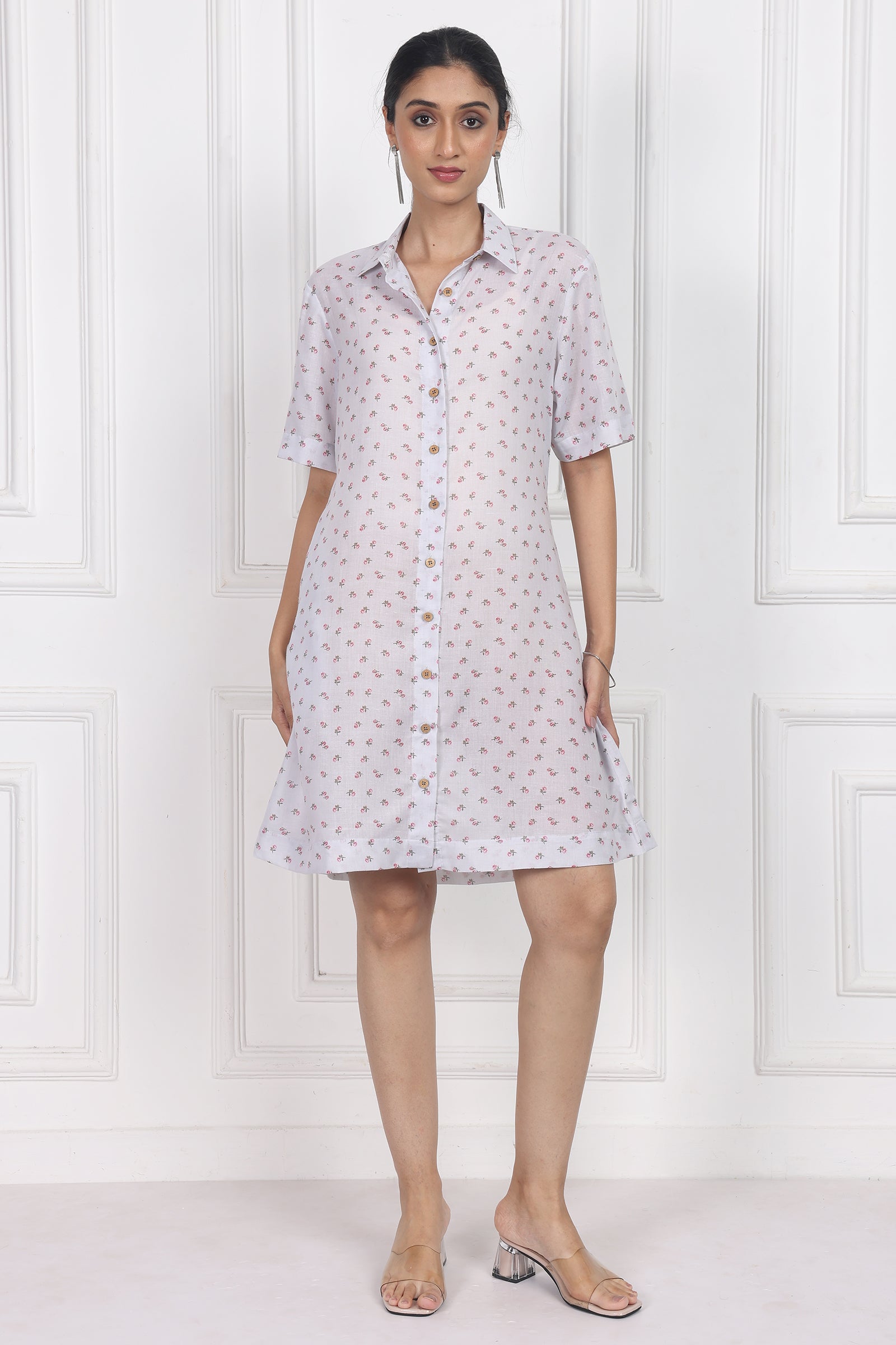 Wander Edit - Eternal Blossom Button Front Dress