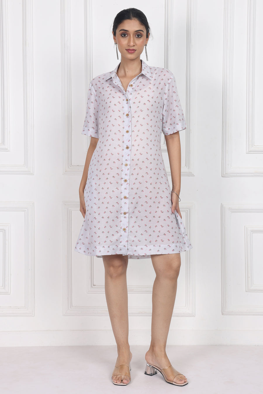 Eternal Blossom Button Front Dress