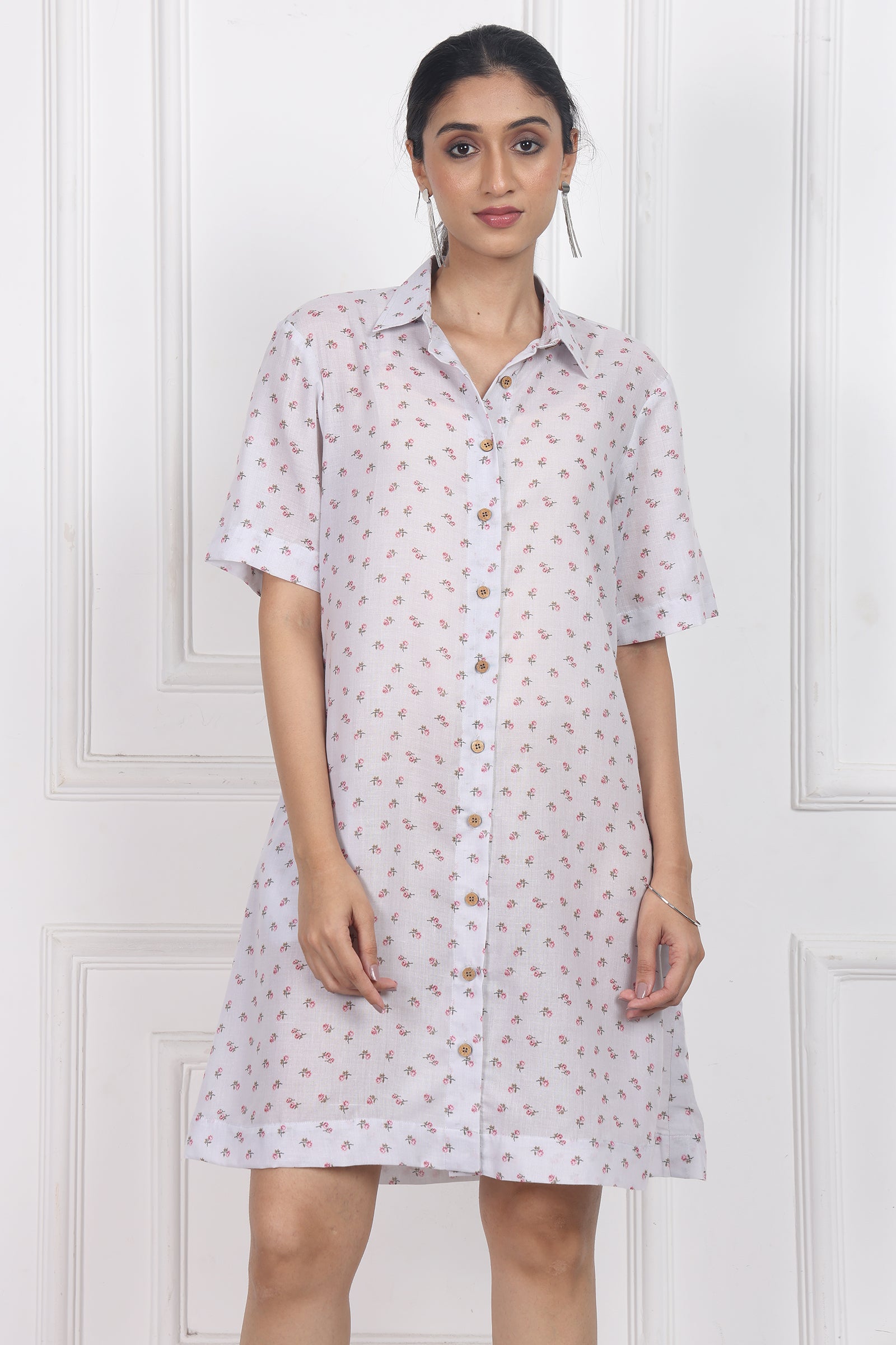 Wander Edit - Eternal Blossom Button Front Dress