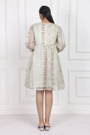 Vintage Bouquet peplum Dress