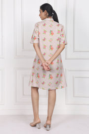 Hydrangea Charm Button Front Dress