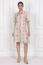 Hydrangea Charm Button Front Dress