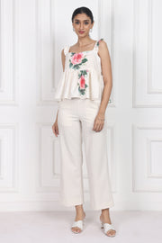 Whispering Meadows Sleeveless Peplum Tops