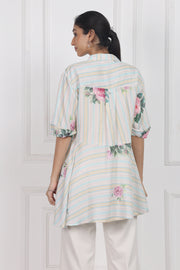 Velvet Rose Dawn High Low Shirt