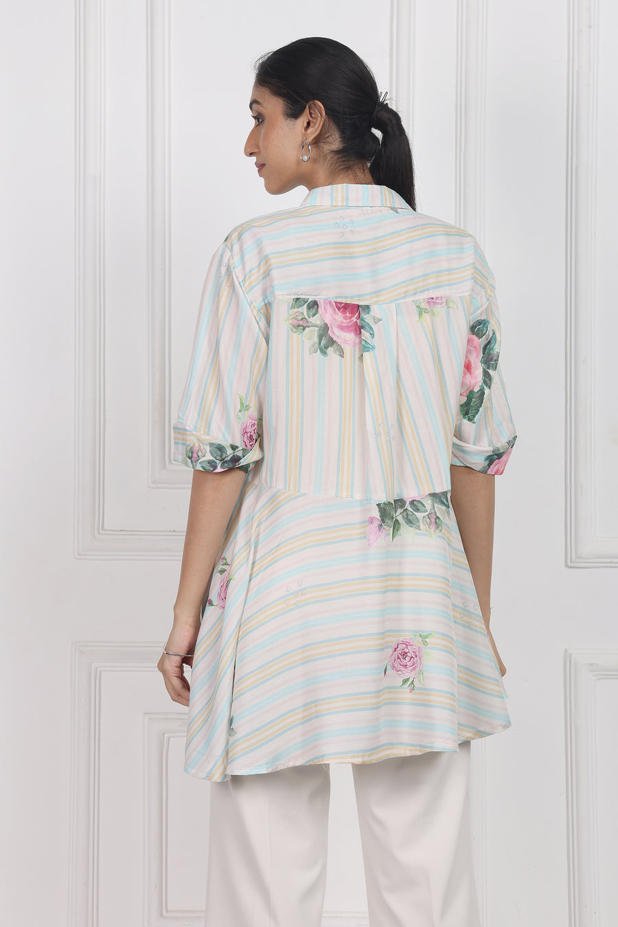 Velvet Rose Dawn High Low Shirt
