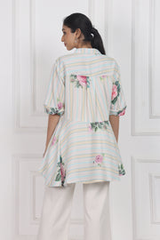 Velvet Rose Dawn High Low Shirt