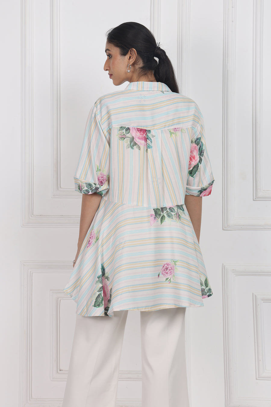 Velvet Rose Dawn High Low Shirt