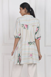 Velvet Rose Dawn High Low Shirt