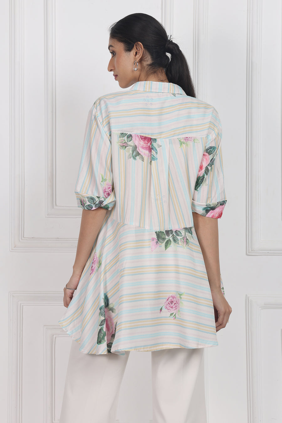 Velvet Rose Dawn High Low Shirt