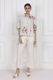 Velvet Rose Dawn High Low Shirt