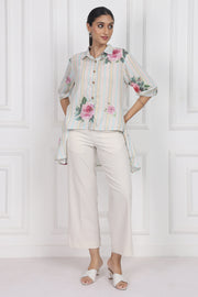 Velvet Rose Dawn High Low Shirt