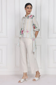Velvet Rose Dawn High Low Shirt