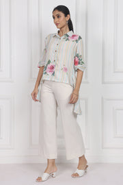 Velvet Rose Dawn High Low Shirt
