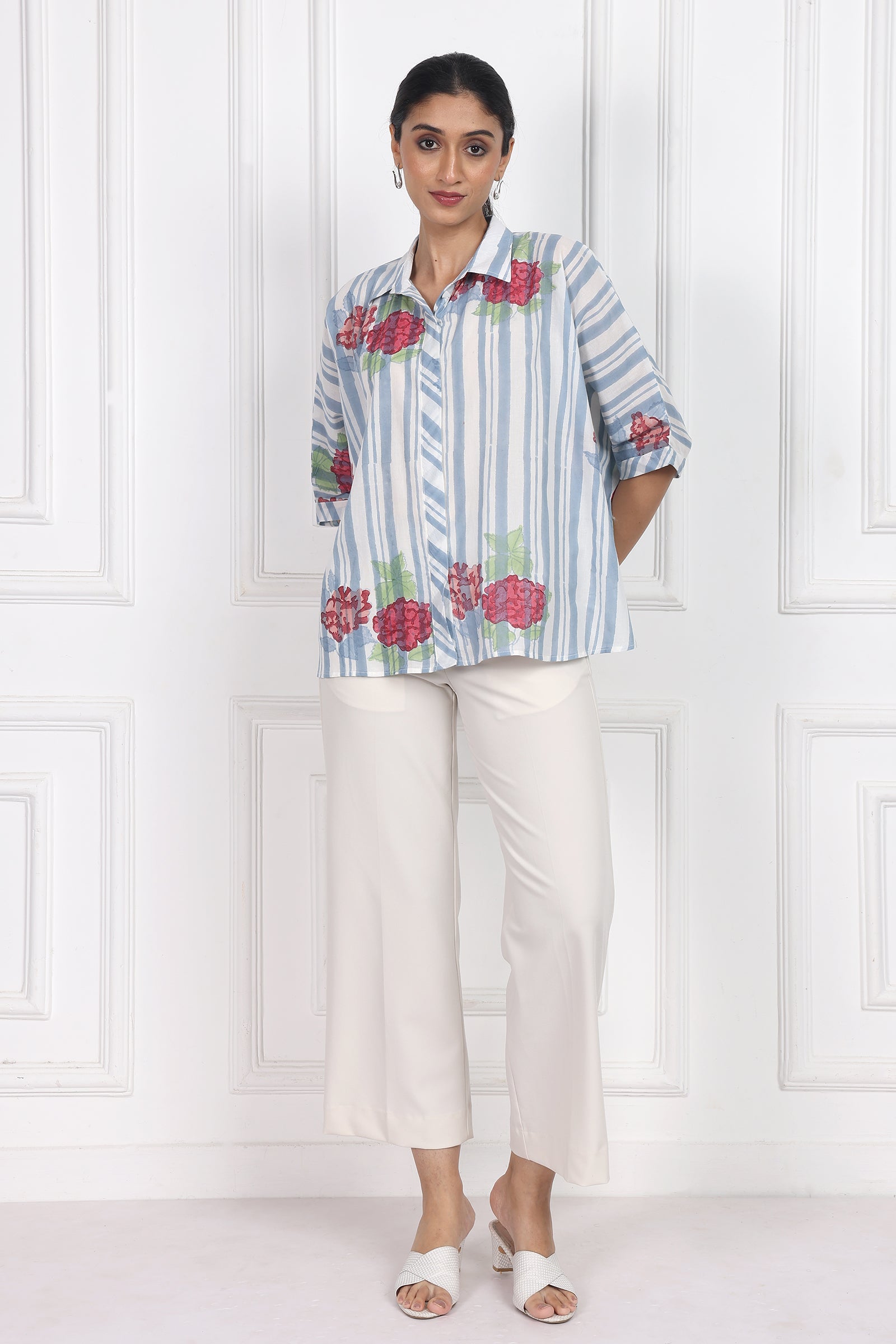 Wander Edit - Belle Blossom Boxy Shirt