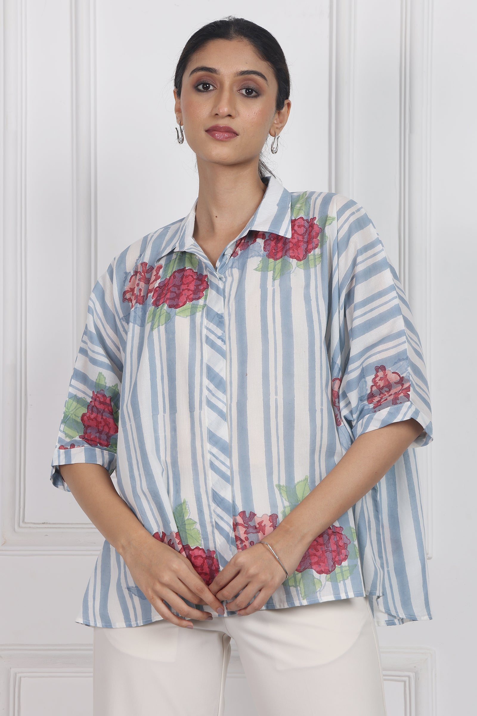 Wander Edit - Belle Blossom Boxy Shirt