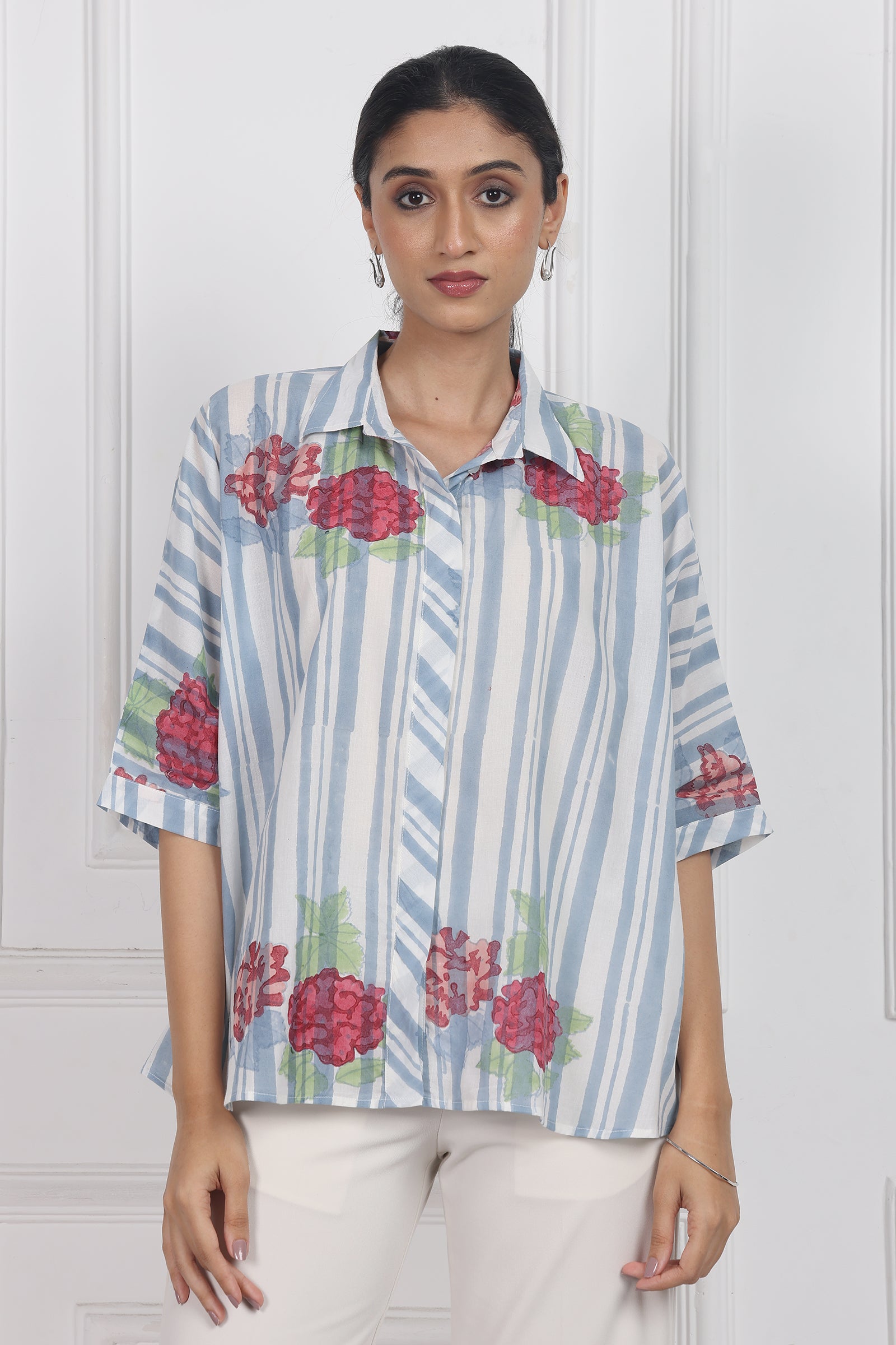 Wander Edit - Belle Blossom Boxy Shirt