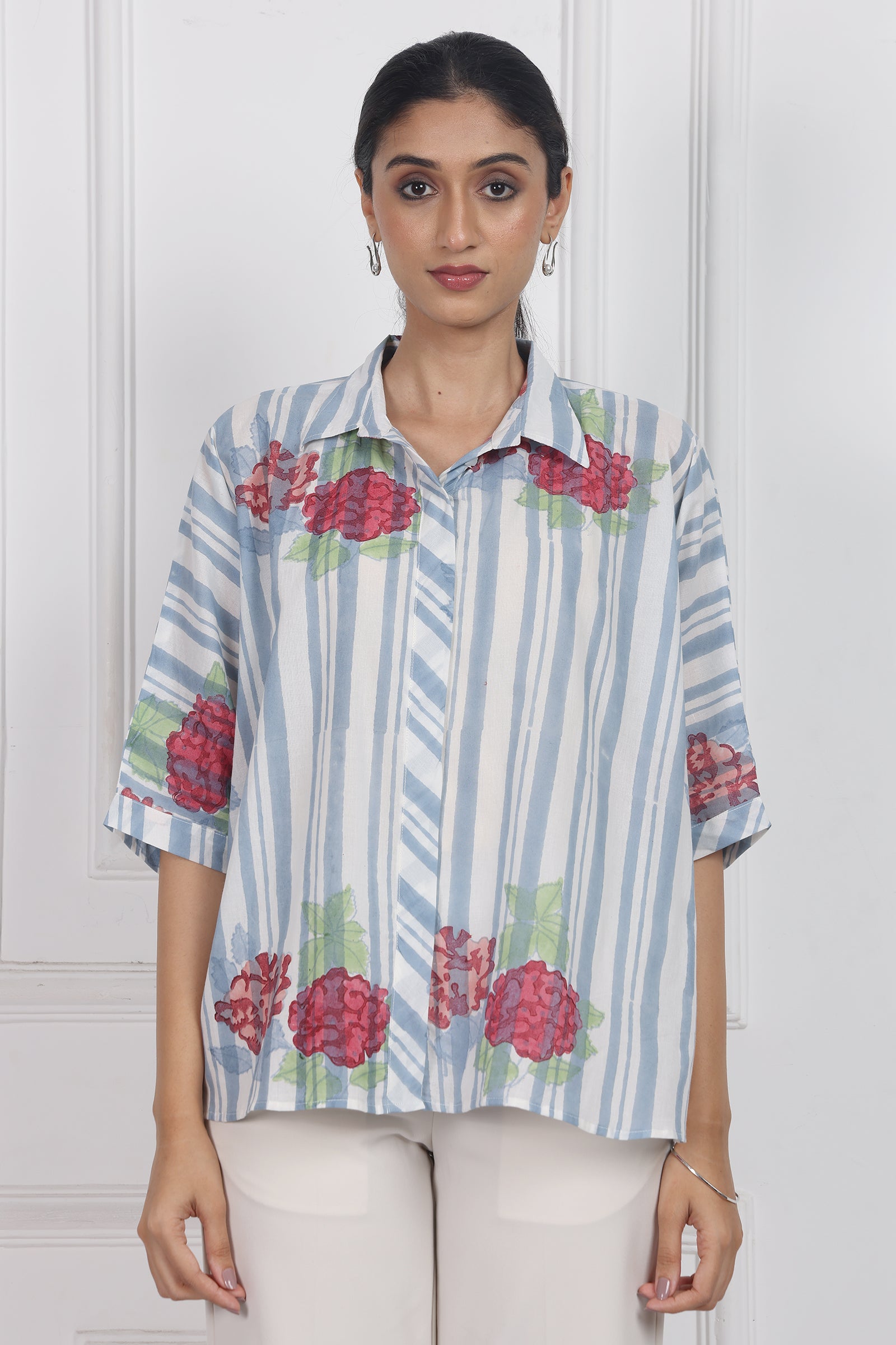 Wander Edit - Belle Blossom Boxy Shirt