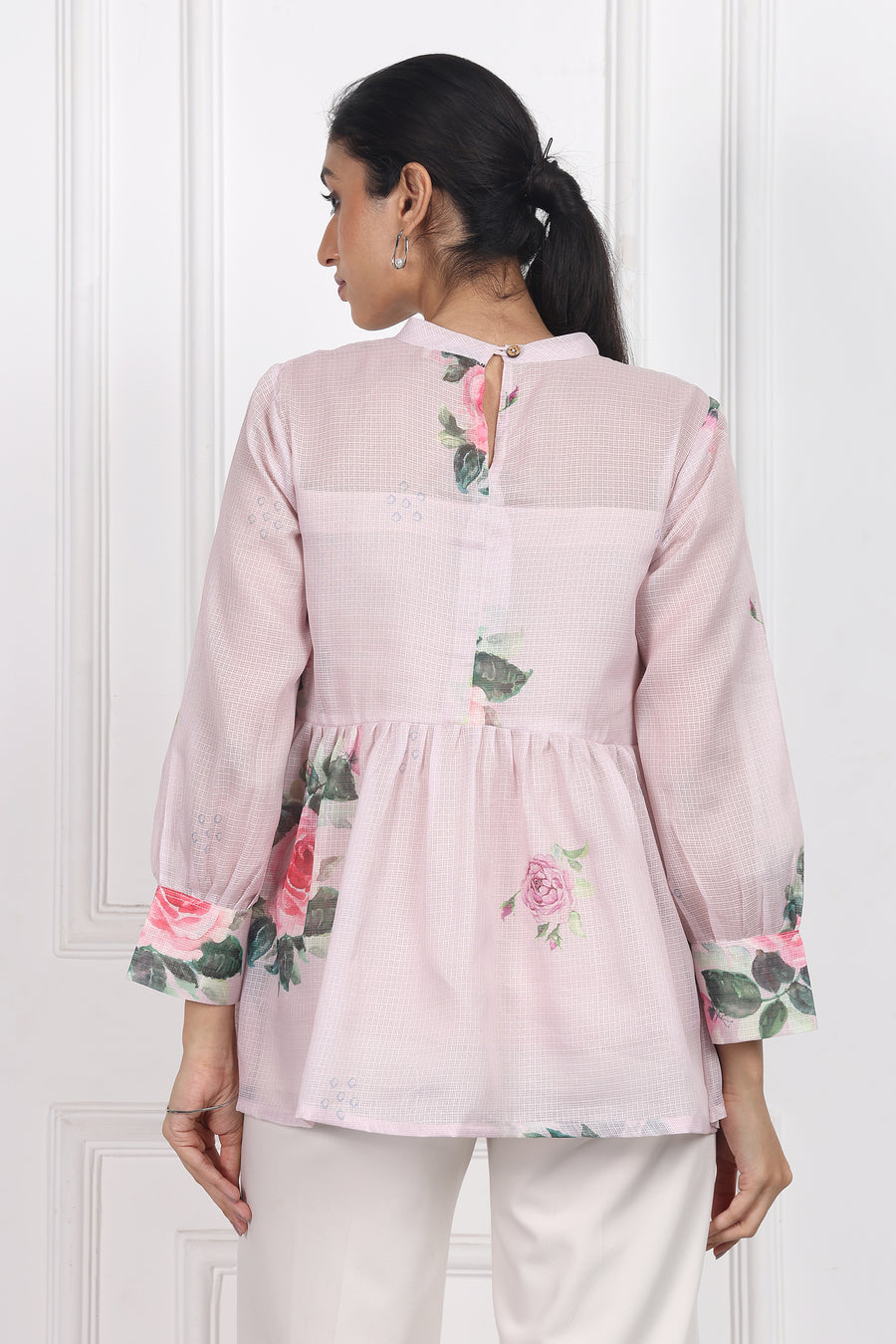 Petals In The Wild Peplum Tops