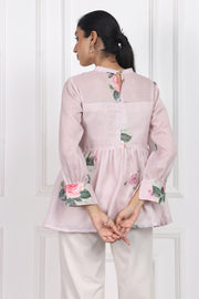 Petals In The Wild Peplum Tops
