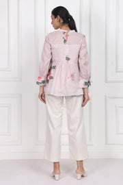 Petals In The Wild Peplum Tops