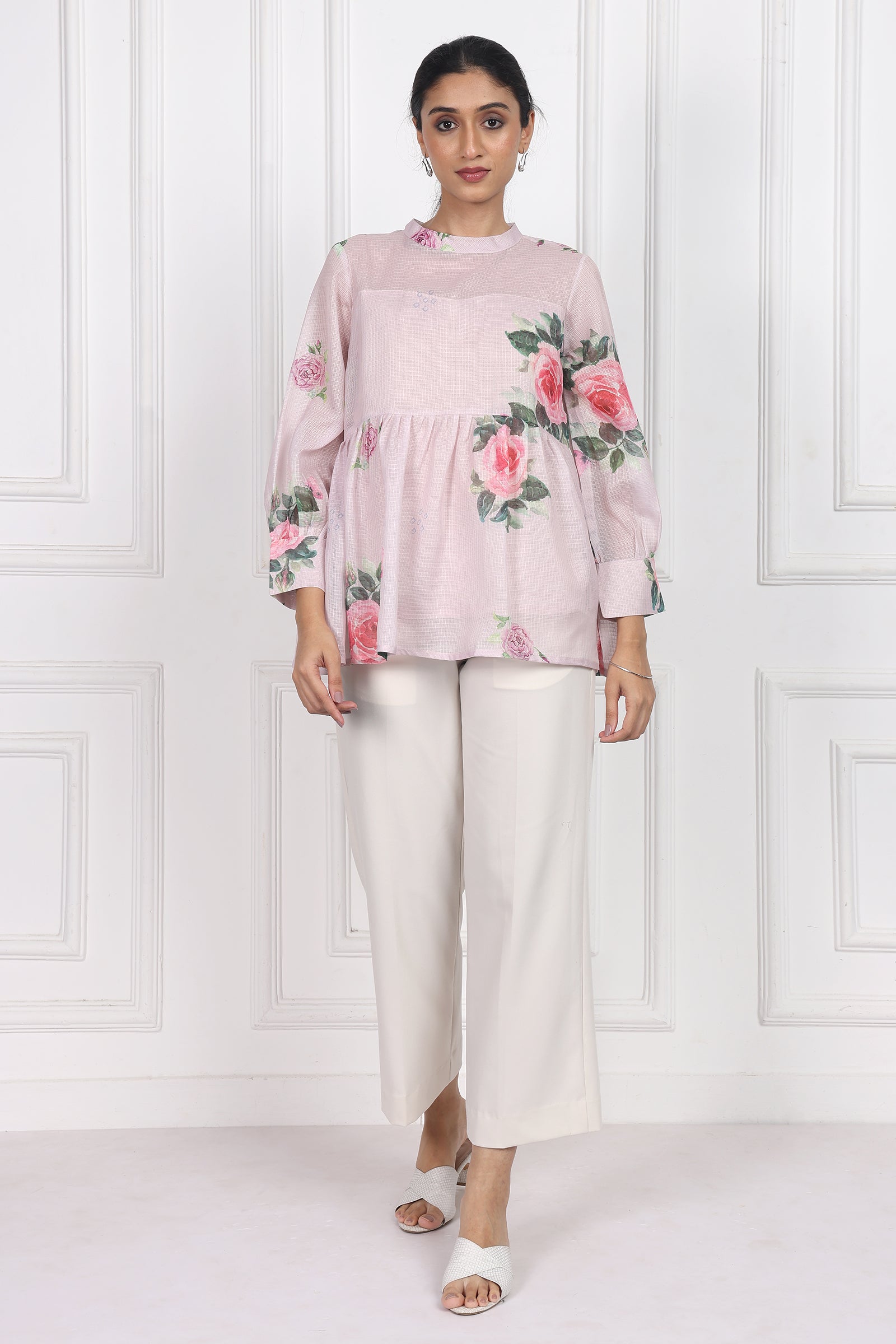 Wander Edit - Petals In The Wild Peplum Top