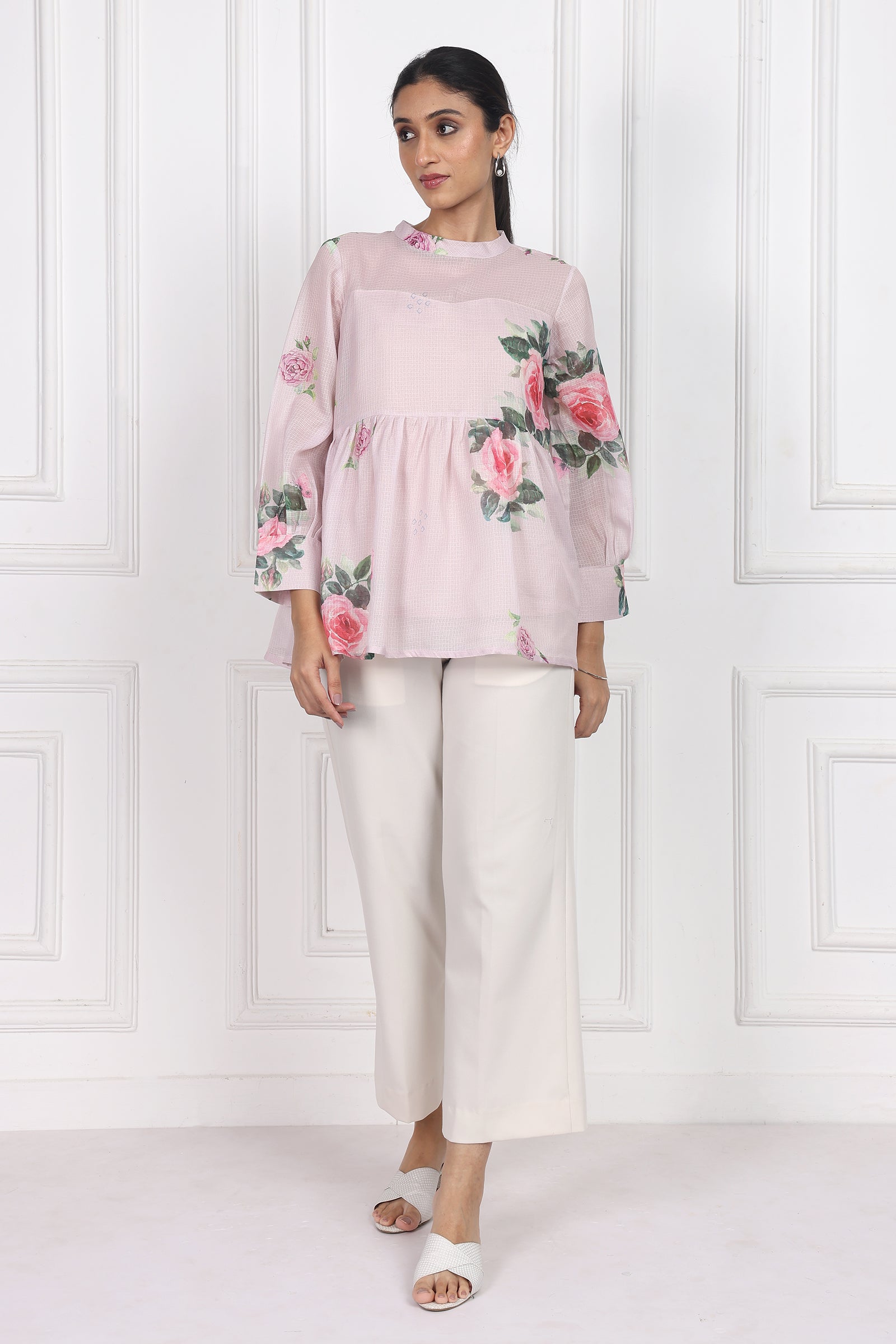 Wander Edit - Petals In The Wild Peplum Top
